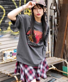 WEGO 【ユニセックス着用ITEM/SMLサイズ展開】ヴィンテージライクグラフィックT（SS）