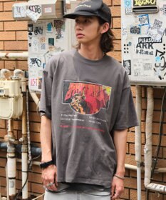 WEGO 【ユニセックス着用ITEM/SMLサイズ展開】ヴィンテージライクグラフィックT（SS）