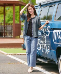 Tiaclasse 【洗える】ナナメ切替リボンニットトップス