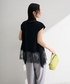 Green Parks 裾レースイレヘムフレンチＴシャツ
