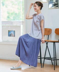 Tiaclasse 【洗える】ナナメ切替リボンニットトップス