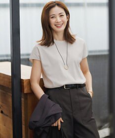 23区 【汗じみ防止/速乾性】フレンチスリーブ  IT Tシャツ