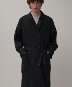 ATON LIGHT TC GABARDINE | ウォッシュトレンチコート - UNISEX