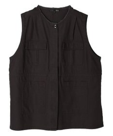 Green Parks ・ＳＵＧＡＲ　ＳＰＯＯＮ　ノーカラーミリタリーベスト