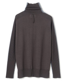 BEIGE， 【洗える・VERY NaVY12月号掲載】LA MONNAIE / バイカラーウールタートルニット