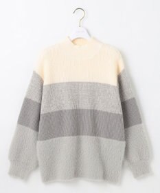 ANY SIS 【洗える】グラデーションフェザー ニット