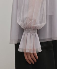 GRACE CONTINENTAL チュールタイブラウス