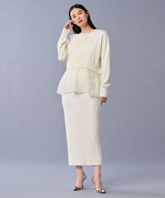 uncrave ウール ナイロン ペプラム ニット（uncrave STANDARD）