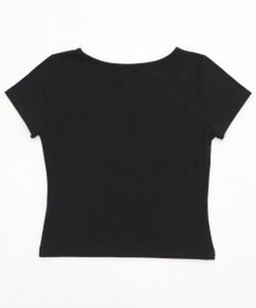 WEGO ラインストーンハートグラフィックちびT