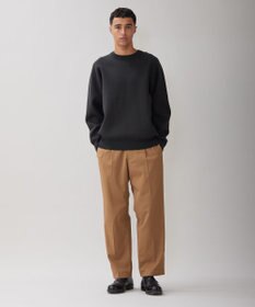 UNFILO MENS 【新色追加】スウェットライク クルーニット [24年秋冬商品]