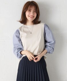 ANY L 【洗濯機可】着映えるシャーリングトップス