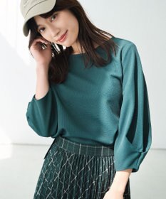 ANY L コンフォータブル袖タックブラウス