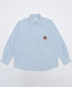 WEGO 【ユニセックス着用ITEM/MLサイズ展開】オックスフォードエンブレムシャツ（LS）