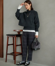 組曲 【WEB限定カラーあり】ウールライクストレッチ イージーパンツ