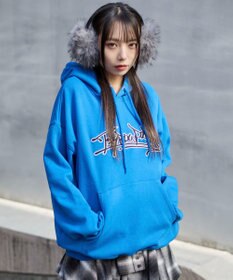 WEGO 【ユニセックス着用ITEM/SMLサイズ展開】グラフィックロゴプルパーカー