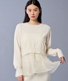 uncrave ウール ナイロン ペプラム ニット（uncrave STANDARD）