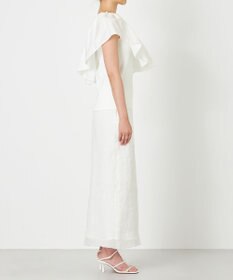 NAVE 【Nave・洗える/撥水/ストレッチ素材】ライトタフタ ワンショルダーブラウス