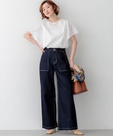 23区 L 【先行予約/見上愛さん着用】23区 Summer DENIM ベイカーパンツ