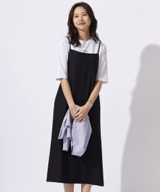 J.PRESS LADIES S 【洗える・UVカット・接触冷感】ストレッチバックサテン キャミワンピース
