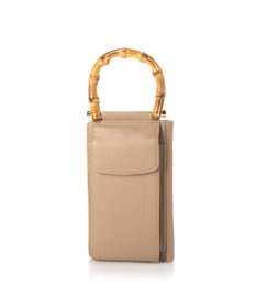 UNBILLION perche バンブーハンドルゴートモバイルウォレットショルダー