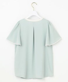 ANY SIS 【洗える】バイカラーフレア ブラウス