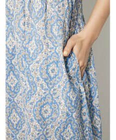 CRAFT STANDARD BOUTIQUE インド綿オープンカラーワンピース