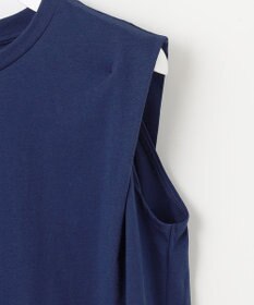 UNFILO 【吸水速乾/マシンウォッシャブル】ショルダータック カットソー