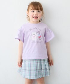 ANY KIDS 【綿100%】ドロップショルダー アニマルプリントTシャツ