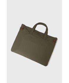 DAKS 軽量ナイロン×牛革 ハウスチェックディテール ブリーフケース