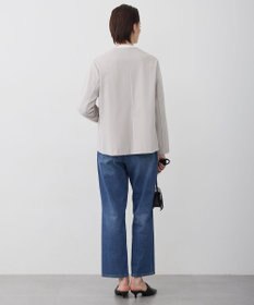 ICB L ナイロンストレッチポンチ ノーカラージャケット