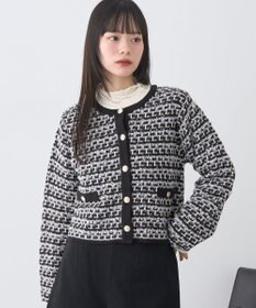 earth music&ecology ニットツイードジャケット