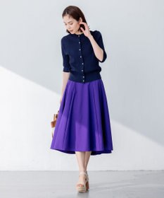 組曲 【前後着用可】MINAレーシーニット カーディガン