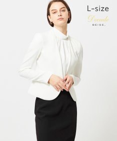 BEIGE， 【L-size】LUIZA / ノーカラージャケット