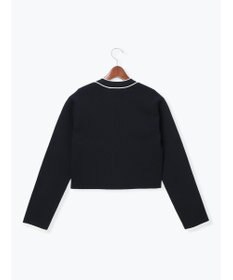 Te chichi ミラノリブ配色ラインカーディガン