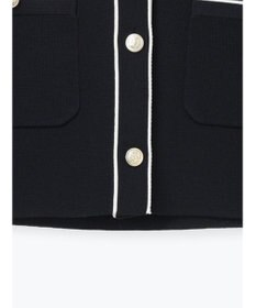 Te chichi ミラノリブ配色ラインカーディガン