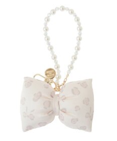 Maison de FLEUR リボンレオパードパールストラップ