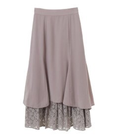 earth music&ecology レースヘムスカート