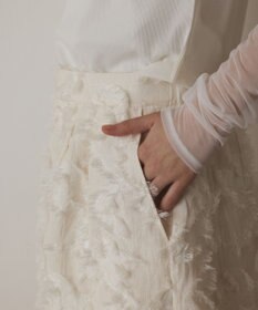 GRACE CONTINENTAL カットジャガードショートパンツ