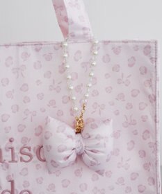 Maison de FLEUR リボンレオパードパールストラップ