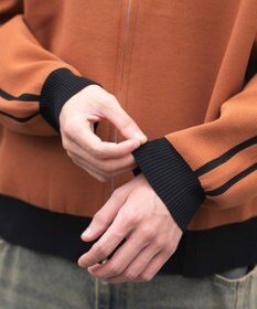 WEGO 【ユニセックス着用ITEM】ライントラックニットジャケット