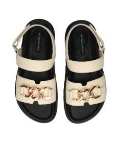 Bridget Birkin 【PARADIS COULEUR】メタルチェーン厚底フットベッドサンダル