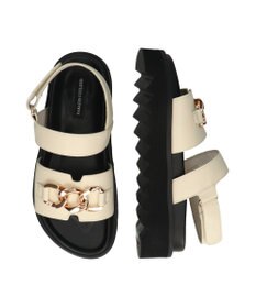 Bridget Birkin 【PARADIS COULEUR】メタルチェーン厚底フットベッドサンダル