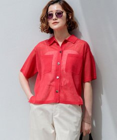 23区 L 【先行予約/見上愛さん着用/WEB&一部店舗限定カラーあり】シアー ポロニット