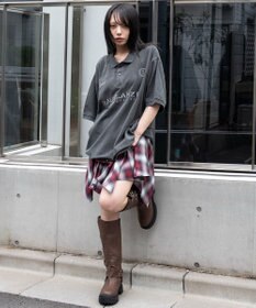 WEGO 【ユニセックス着用ITEM】ピグメントロゴポロシャツ（SS）