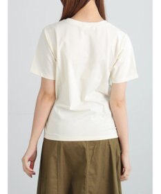 Te chichi フロッキープリントロゴTシャツ