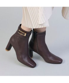 MODE ET JACOMO <MODE ET JACOMO>サイドベルトスクエアトゥショートブーツ
