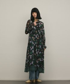 GRACE CONTINENTAL ドロストティアードフレアワンピース