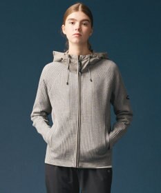 JOSEPH ABBOUD MOUNTAIN 【チクチクしない/ストレッチ】SNOWYコンビパーカー ライトグレー系