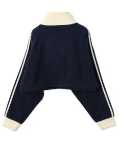 WEGO ハーフジップフリースショートプルオーバー