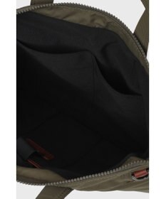 DAKS 軽量ナイロン×牛革 ハウスチェックディテール ブリーフケース